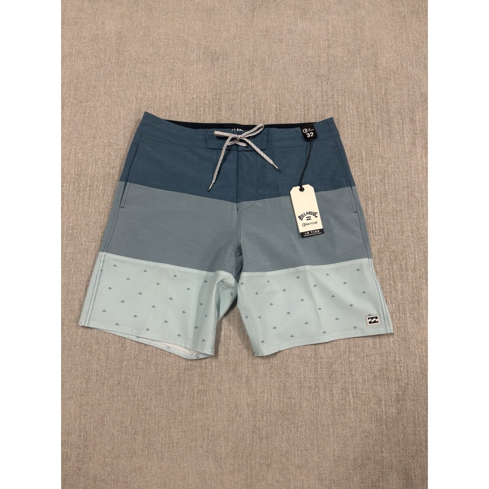 NEW Billabong Tribong Lo Tide Mens Blue Colorblock Board Shorts Size 32 Unlined